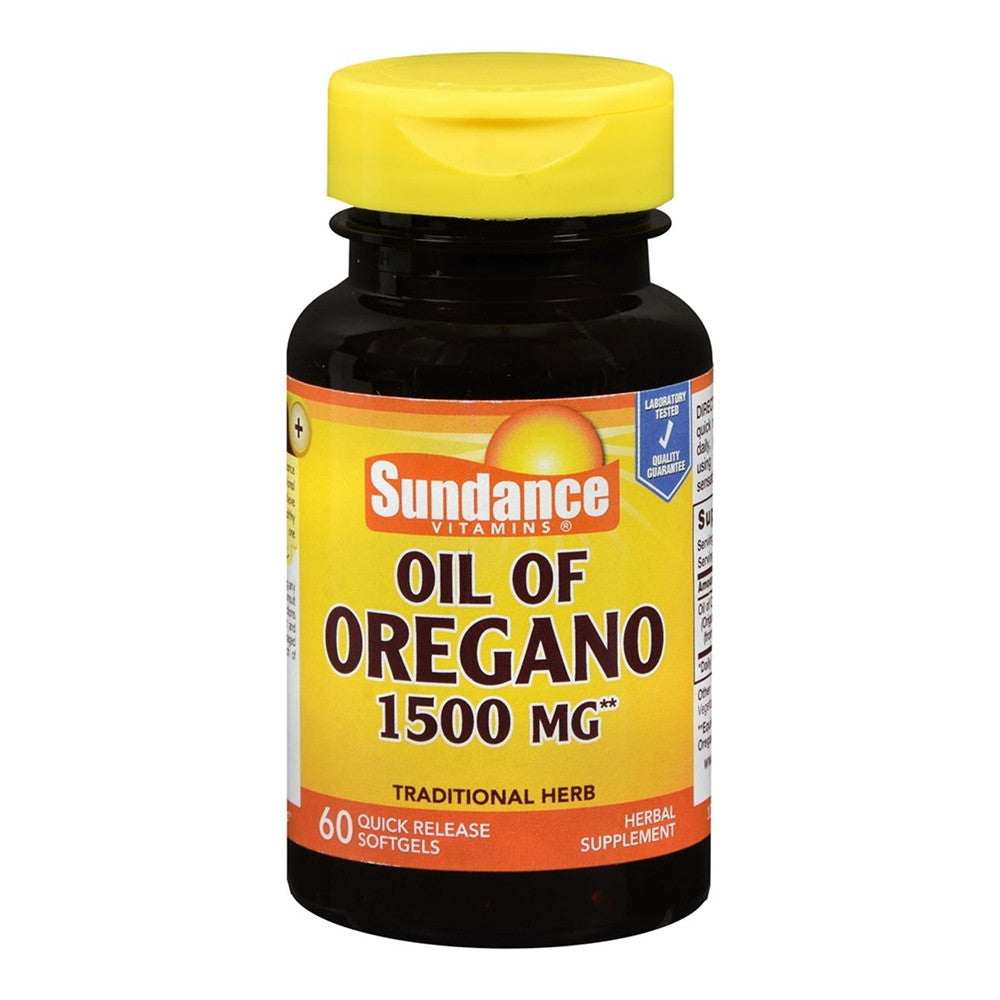 Sundance Vitamins Oil of Oregano Softgels, 1500 mg, 60 Ct